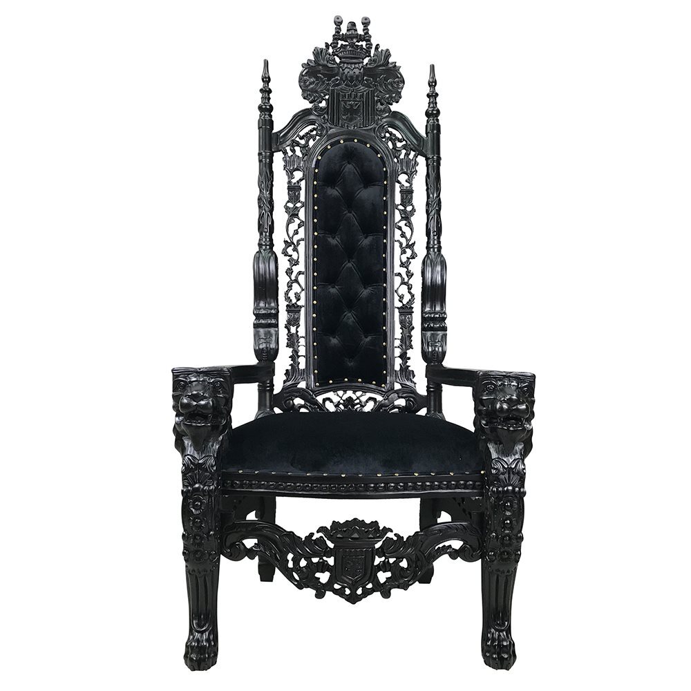 Solid Mahogany Lion King / Throne Chair