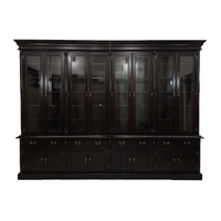 Solid Mahogany Antique Reproduction 4, 6, 8, 10 Door Bookcase / Display Cabinet