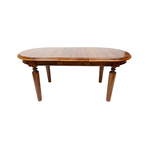Solid Mahogany Wood Vanessa Oval Extension Dining Table 200cm
