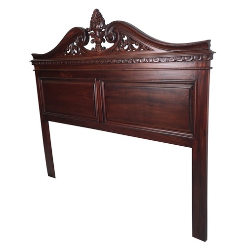 Solid Mahogany Wood Chippendale Bed Head Double size Antique style